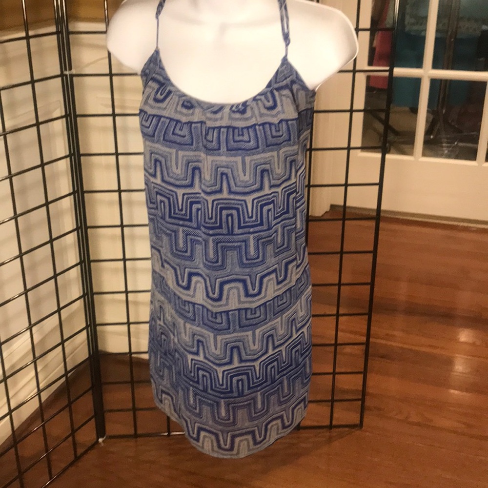 Blue Patterned Dress